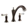 Less Handles Roman Tub Trim in Polished Nickel/Cocoa Bronze