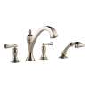 Less Handles Roman Tub Trim With Hand Shower in Polished Nickel