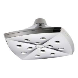 Single Function Ceiling Mount Raincan Shower Head in Polished Chrome