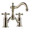 Bridge-in Lavatory Faucet in Polished Nickel