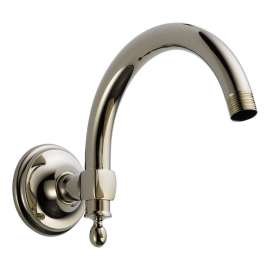 Shower Arm and Flange in Polished Nickel