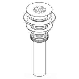 Grid Strainer Drain Assembly With Less Overflow Hole