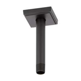 6in Ceiling Mounted Shower Arm and Flange in Matte Black
