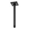 10in Ceiling Mounted Shower Arm and Flange in Matte Black