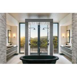 T60280-BL Siderna Rain Shower Trim Package in Matte Black