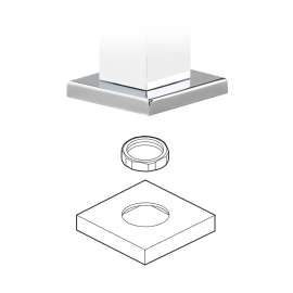 Siderna Replacement Handle Escutcheon With Nut