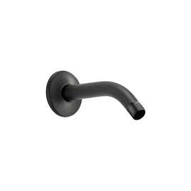 7in Shower Arm with Flange in Black