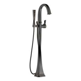 Single Handle Freestanding Tub Filler Trim in Venetian Bronze