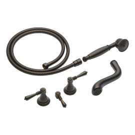 Double Handle Roman Tub Filler Trim Kit in Venetian Bronze