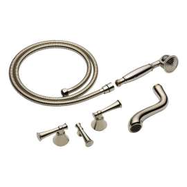 Double Handle Roman Tub Filler Trim Kit in Polished Nickel