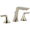 Deck Mounted Widespread Bathroom Sink Faucet in Polished Nickel