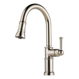 Artesso 63025LF-PN Deck Mounted Kitchen Faucet in Polished Nickel