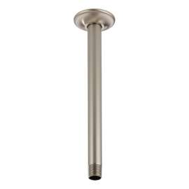10in Ceiling Mounted Shower Arm and Flange in Luxe Nickel