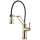 Single Handle Articulating Kitchen Faucet in Polished Nickel Finish