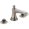65360LF-NKLHP Rook Widespread Lavatory Faucet Less Handles in Luxe Nickel Finish, 1.5gpm Flow Rate