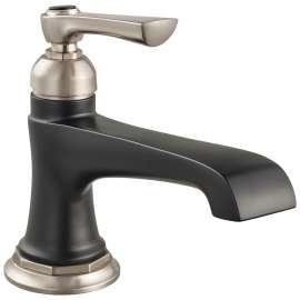 Single Handle Single Hole Lavatory Faucet in Luxe Nickel/Matte Black Finish, 1.5gpm Flow Rate