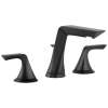 Widespread Lavatory Faucet in Matte Black Finish, 1.2gpm Flow Rate