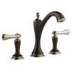 Widespread Lavatory Faucet Less Handles in Cocoa Bronze/Polished Nickel Finish, 1.2gpm Flow Rate