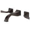 Two Handle Wall-Mount Lavatory Faucet in Venetian Bronze Finish, 1.2gpm Flow Rate