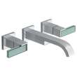 65880LF-PCLHP-ECO Siderna Wall-Mount Vessel Lavatory Faucet Less Handles in Chrome Finish, 1.2gpm Flow Rate
