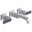 65880LF-PCLHP-ECO Siderna Wall-Mount Vessel Lavatory Faucet Less Handles in Chrome Finish, 1.2gpm Flow Rate