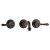 Two Handle Wall-Mount Faucet in Venetian Bronze Finish, 1.2gpm Flow Rate