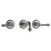 Two Handle Wall-Mount Faucet in Brushed Nickel Finish, 1.2gpm Flow Rate