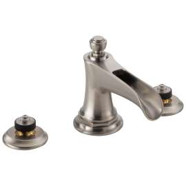 Rook 65361LF-NKLHP-ECO Widespread Lavatory Faucet Less Handles in Luxe Nickel Finish, 1.2gpm Flow Rate