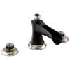Rook 65361LF-NKBLLHP-ECO Widespread Lavatory Faucet Less Handles in Luxe Nickel/Matte Black Finish, 1.2gpm Flow Rate