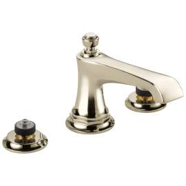Rook 65360LF-PNLHP-ECO Widespread Lavatory Faucet Less Handles in Polished Nickel Finish, 1.2gpm Flow Rate
