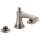 65360LF-NKLHP-ECO Rook Widespread Lavatory Faucet Less Handles in Luxe Nickel Finish, 1.2gpm Flow Rate