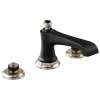 Widespread Lavatory Faucet Less Handles in Luxe Nickel/Matte Black Finish, 1.2gpm Flow Rate