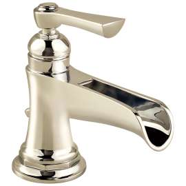 Rook 65061LF-PN-ECO Single Handle Single Hole Lavatory Faucet in Polished Nickel Finish, 1.2gpm Flow Rate