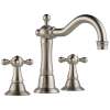 Widespread Lavatory Faucet in Brushed Nickel Finish, 1.2gpm Flow Rate