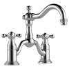 Two Handle Widespread Bridge Lavatory Faucet in Chrome Finish, 1.2gpm Flow Rate