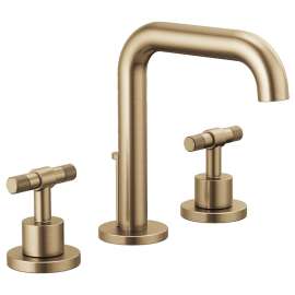 Litze 65335LF-GLLHP Widespread Lavatory Faucet Less Handles in Luxe Gold Finish, 1.5gpm Flow Rate