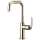 Bar Faucet with Square Spout and Industrial Handle in Polished Nickel Finish