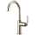Bar Faucet with Arc Spout and Industrial Handle in Polished Nickel Finish