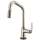 SmartTouch Pull-Down Faucet with Angled Spout and Industrial Handle in Stainless Finish