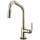 SmartTouch Pull-Down Faucet with Angled Spout and Industrial Handle in Polished Nickel Finish