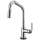 SmartTouch Pull-Down Faucet with Angled Spout and Industrial Handle in Chrome Finish