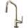 SmartTouch Pull-Down Faucet with Angled Spout and Knurled Handle in Polished Nickel Finish