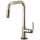 SmartTouch Pull-Down Faucet with Square Spout and Industrial Handle in Polished Nickel Finish