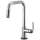 SmartTouch Pull-Down Faucet with Square Spout and Industrial Handle in Chrome Finish