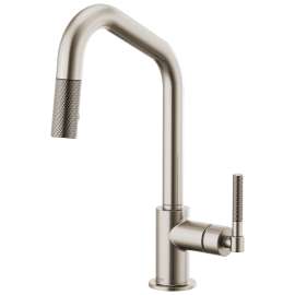 Litze Pull-Down Faucet With Angled Spout And Knurled Handle