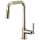 Pull-Down Faucet with Square Spout and Knurled Handle in Polished Nickel Finish
