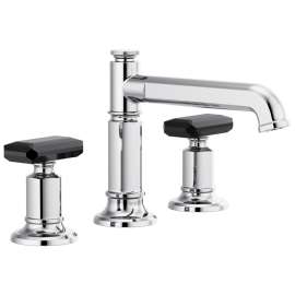 1.5 GPM Widespread Lavatory Faucet with Column Spout and without Handles in Polished Chrome Finish