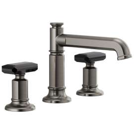 65377LF-SLLHP-M Invari 1.5 GPM Widespread Lavatory Faucet with Column Spout and without Handles in Luxe Steel Finish