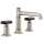 1.5 GPM Widespread Lavatory Faucet with Column Spout and without Handles in Luxe Nickel Finish