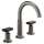 1.5 GPM Widespread Lavatory Faucet with Arc Spout and without Handles in Luxe Steel Finish